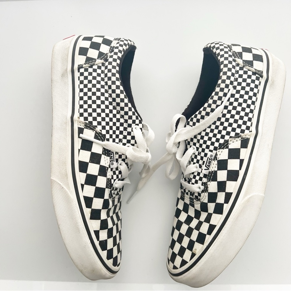 Vans Kids Checkerboard Black and White Sneakers - Picture 3 of 8
